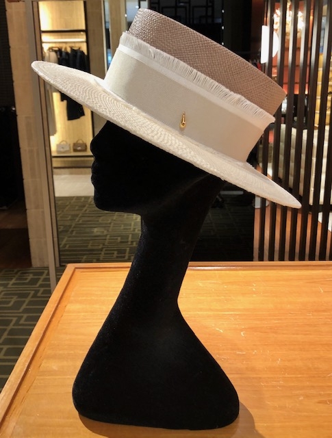日本新品 ストラスブルゴSTRASBURGOのオーダーメイド　カオリミリネリー　麦わら帽子 麦わら帽子