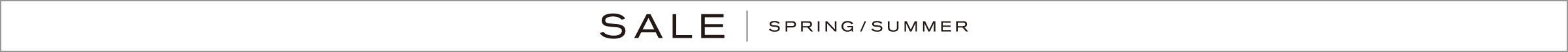 2026 SPRING / SUMMER SALE