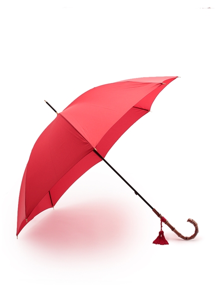 ワカオのバンブーハンドル ロング 雨傘 UMBRELLA / 傘