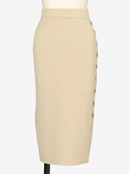 クルチアーニのサイドボタンロングタイトスカート SKIRTS / スカート